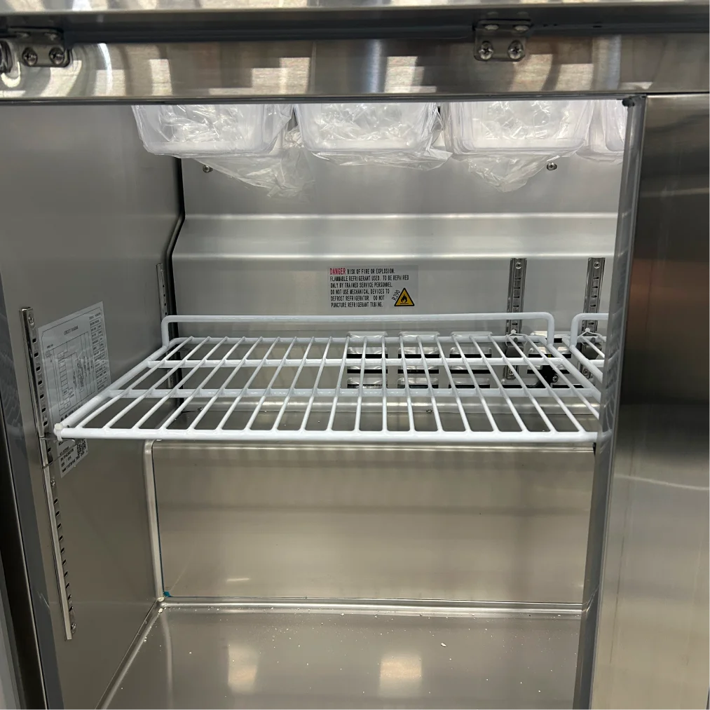 **OPEN BOX** Nordic Air SPT-47-12 Double Door 47" Refrigerated Sandwich Prep Table