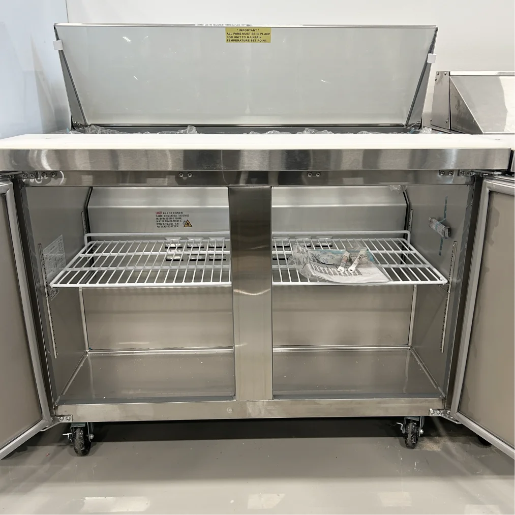 **OPEN BOX** Nordic Air SPT-47-12 Double Door 47" Refrigerated Sandwich Prep Table