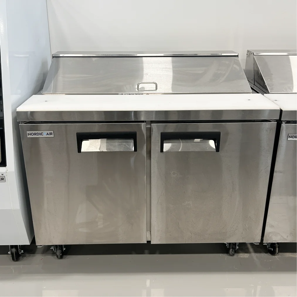 **OPEN BOX** Nordic Air SPT-47-12 Double Door 47" Refrigerated Sandwich Prep Table