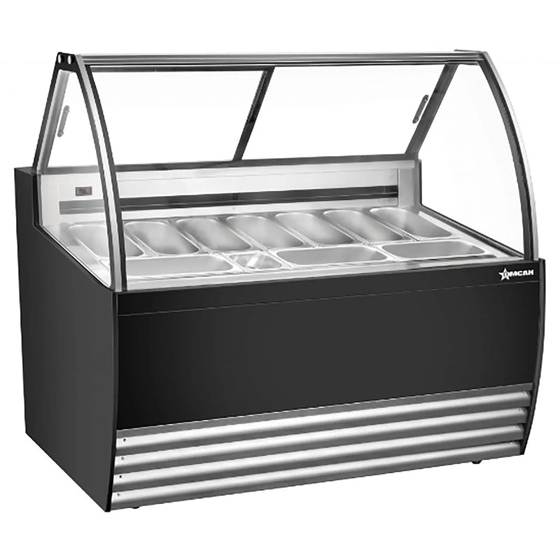 Omcan 10 Pan Gelato Dipping Freezer - Available in Black and White-Phoenix Food Equipment