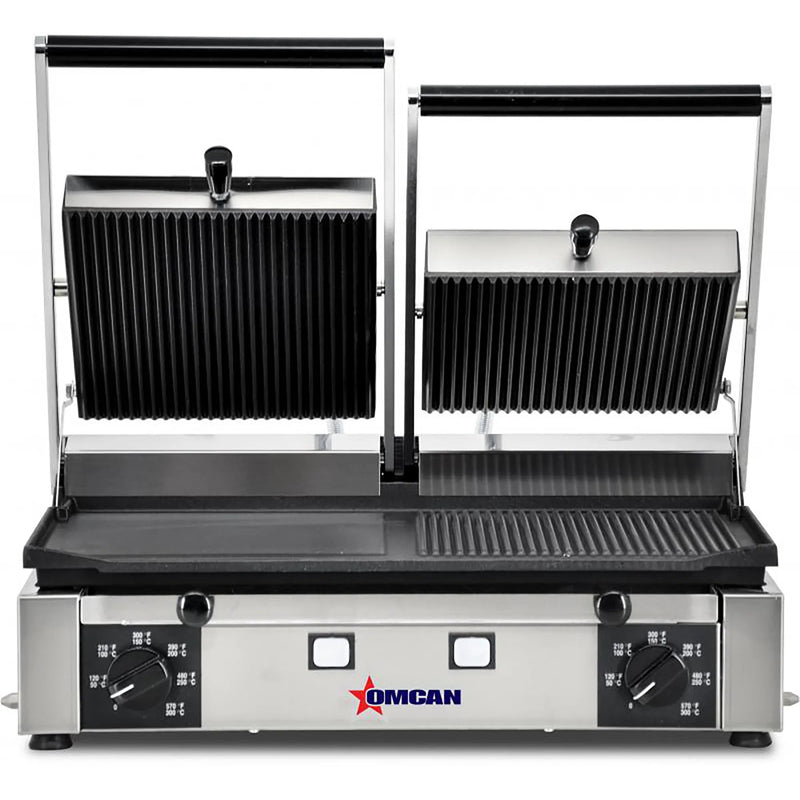 Omcan 11378 Elite Series Double 10" x 19" Panini Grill - 220V, Various Configurations-Phoenix Food Equipment