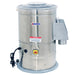 Omcan 13443 electric 22 lb potato peeler with stainless steel drum and lid, side discharge chute and switch box