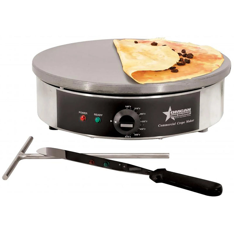 Omcan 27618 Electric 16" Crepe Maker - 120V, 1800W-Phoenix Food Equipment