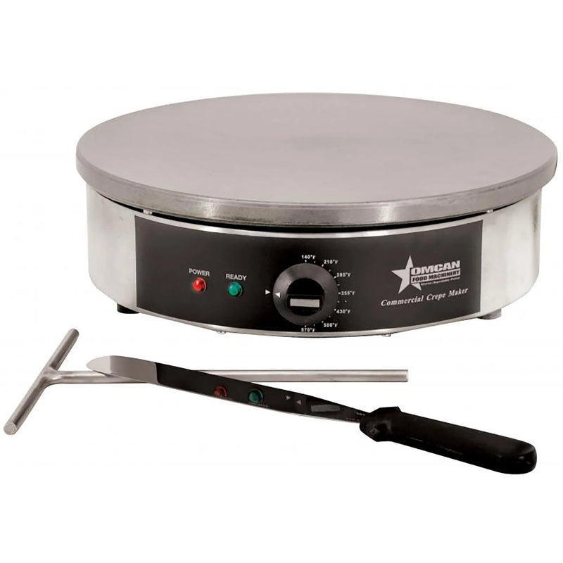 Omcan 27618 Electric 16" Crepe Maker - 120V, 1800W-Phoenix Food Equipment