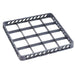 Omcan 33872 grey polypropylene 16 cup dishwasher rack extender with open grid dividers to add height to a rack