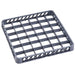 Omcan 37876 grey polypropylene 36 cup dishwasher rack extender with open grid dividers to add height to a rack