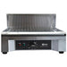 Omcan 39581 electric 18-inch adjustable salamander broiler, front view of the wire grill rack and control panel