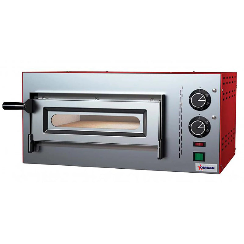 Omcan 40634 Compact Series Electric 20" Single Deck Counter Top Pizza Oven - 220V-Phoenix Food Equipment