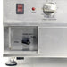 Omcan 41882 240V countertop electric pasta cooker, close-up of power switch, ready light and water refill valve