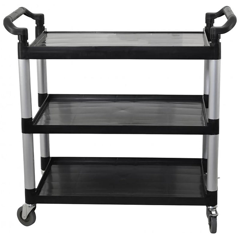 Omcan 43069 Plastic Black Utility Cart, 198 Lbs Capacity-Phoenix Food Equipment