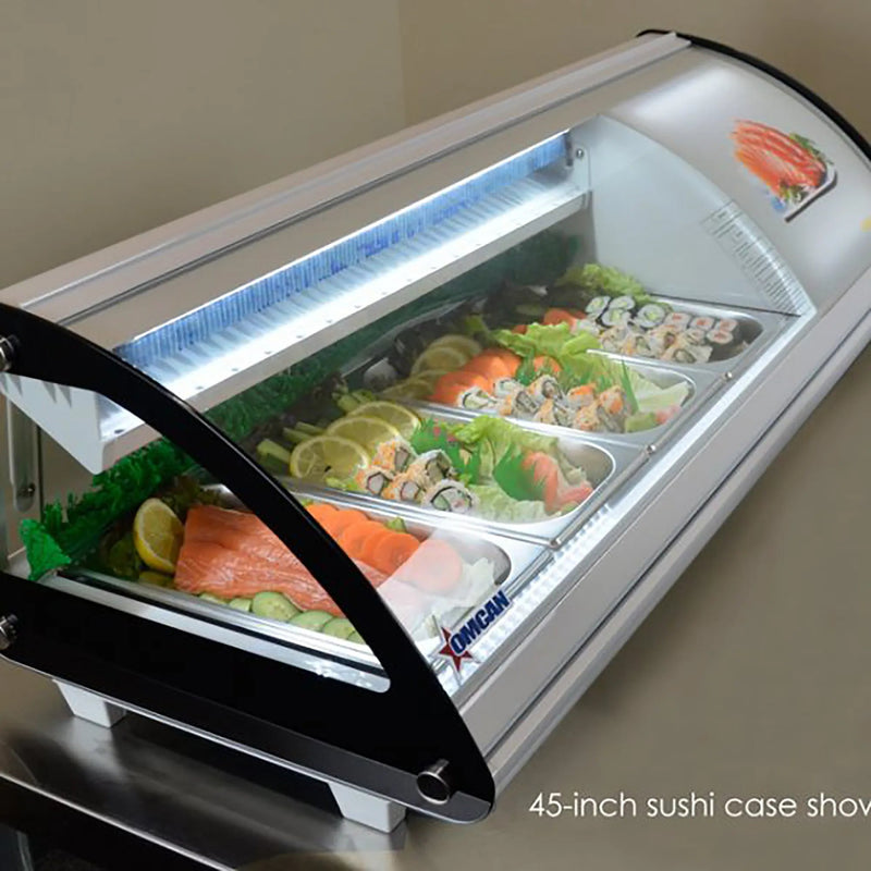 Omcan 43223 Refrigerated 45" Sushi Showcase-Phoenix Food Equipment