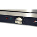 Omcan 43450 electric 21-inch adjustable salamander broiler, close-up of the power and ready lights and control knob