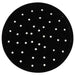 Omcan 44285 natural gas 32-inch wide tandoori oven part, round black perforated plate shown from above
