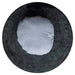 Omcan 44285 natural gas 32-inch wide tandoori oven part, round black speckled disc with white centre, top view