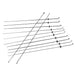 Omcan 44385 natural gas 34-inch wide tandoori oven accessories, set of long stainless steel cooking skewers