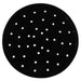Omcan 44385 natural gas 34-inch wide tandoori oven part, round black perforated plate shown from above