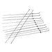 Omcan 44386 natural gas 28-inch wide tandoori oven accessories, set of long stainless steel cooking skewers