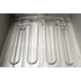 Omcan 44522 electric 120V 25 lb countertop donut fryer, close-up of the stainless steel heating element coils