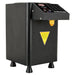 Omcan 44645 automatic fructose dispenser in black with digital keypad on top and dispensing nozzle, angled view