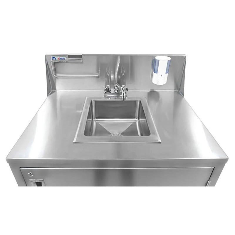 Omcan 46788 Portable Hand Sink with Water Heater Tank & Pump-Phoenix Food Equipment