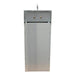 Omcan 47246 stainless steel combination wall mounted hand sink with mop sink, side view of the enclosed panel