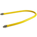 Phoenix commercial 3/4-inch diameter yellow coated gas hose in a longer size option, laid out in a U shape