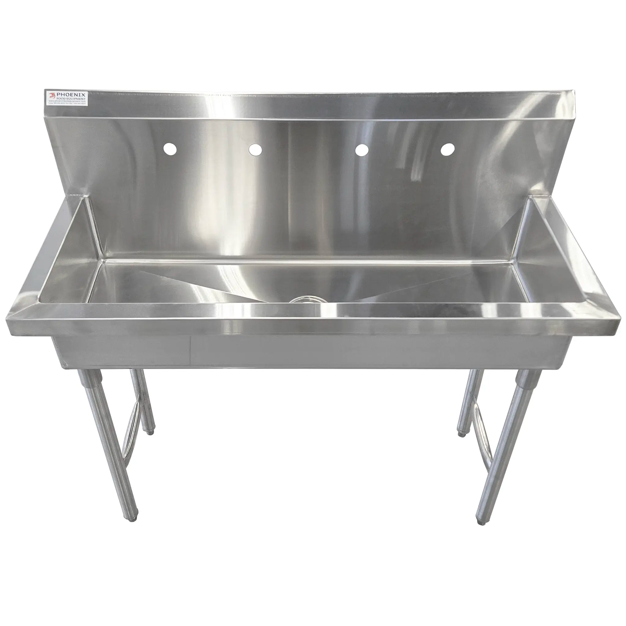 Phoenix MSH Series Free Standing Multi-Station Hand Washing Sink - Various Sizes-Phoenix Food Equipment