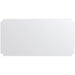 Phoenix PVC mat for wire shelving, frosted white shelf liner with notched corner cutouts, top view