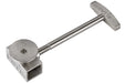 Potis GDS-LSS lower sliding sleeve bracket for top mounted broilers, stainless square sleeve with round cup and T-handle
