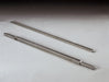 Potis RS-MU-GD Series stainless steel shawarma skewers in various sizes, two square rods with pointed tips shown