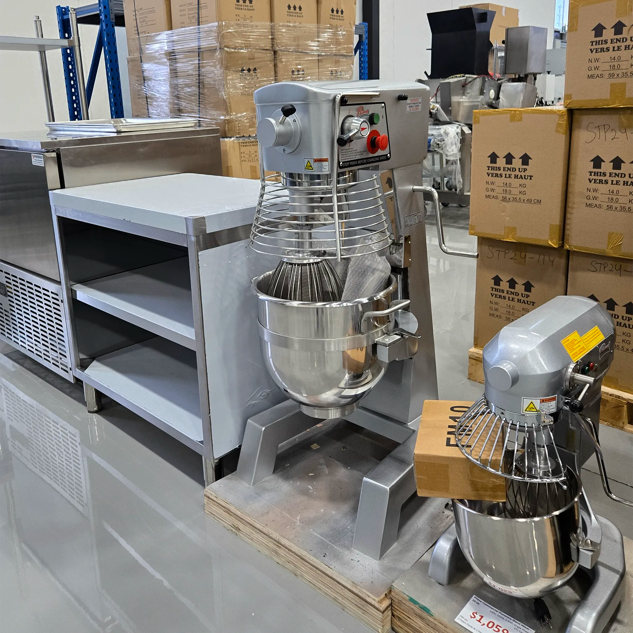 Primo PM-30 Commercial Planetary Stand Mixer - 30 Qt Capacity, 110V-Single Phase-Phoenix Food Equipment