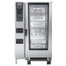 Rational iCombi Classic 20 full size natural gas or propane floor combi oven with manual controls and glass door