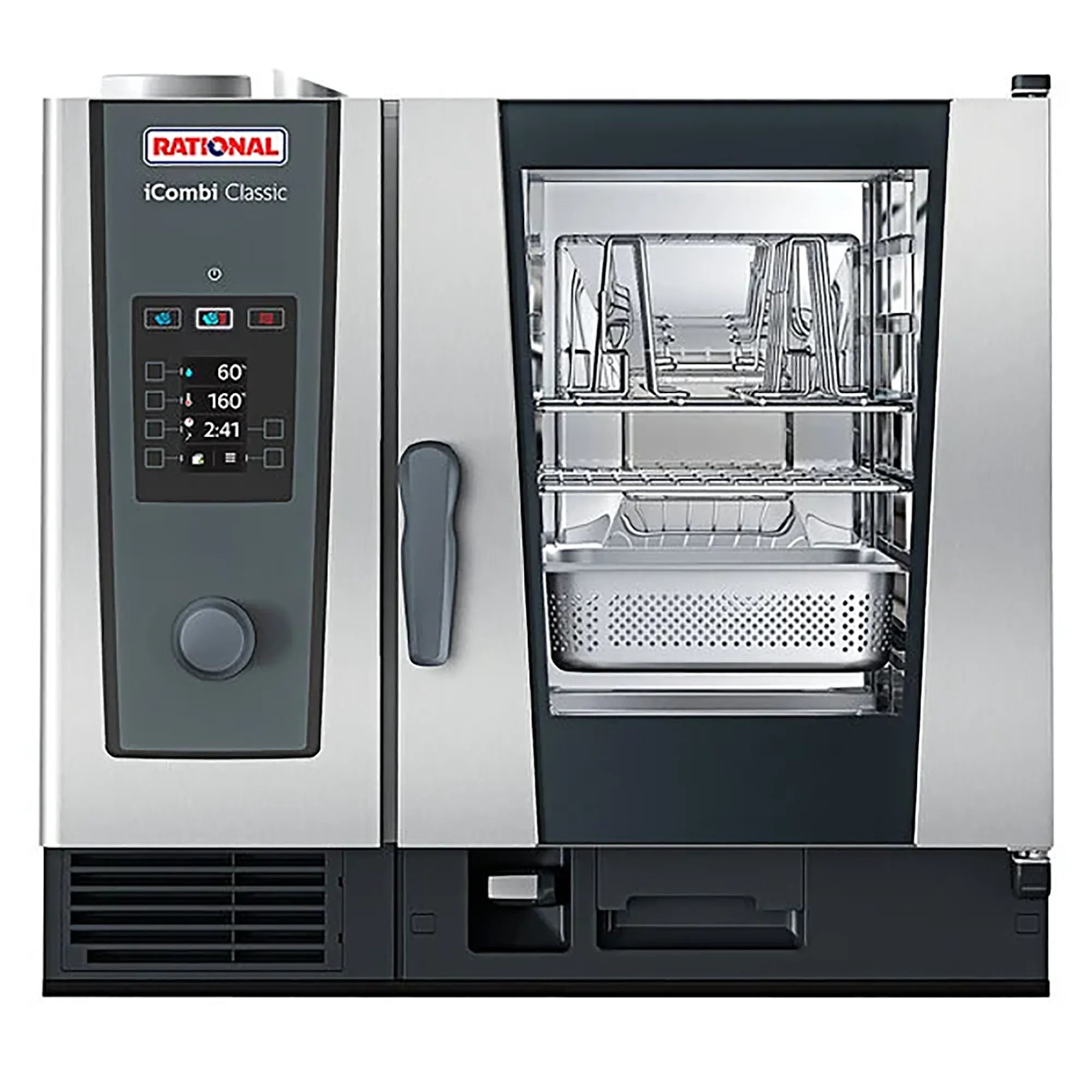 Rational iCombi Classic Natural Gas/Propane Combi Oven - Manual Controls, Fits 6 Half Size Sheet Pans-Phoenix Food Equipment