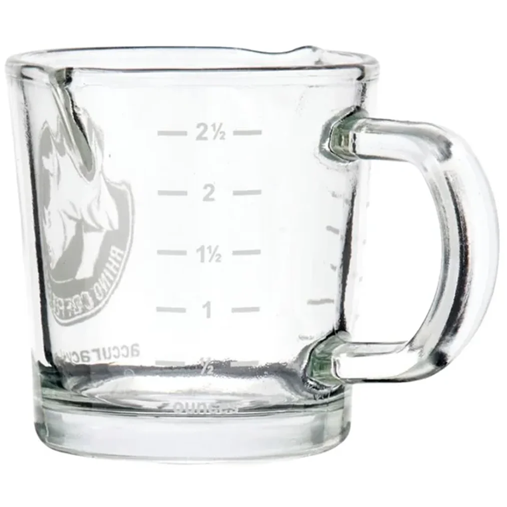 Rhino Coffee Gear Double-Spouted Shot Glass - 3 Oz. Capacity-Phoenix Food Equipment
