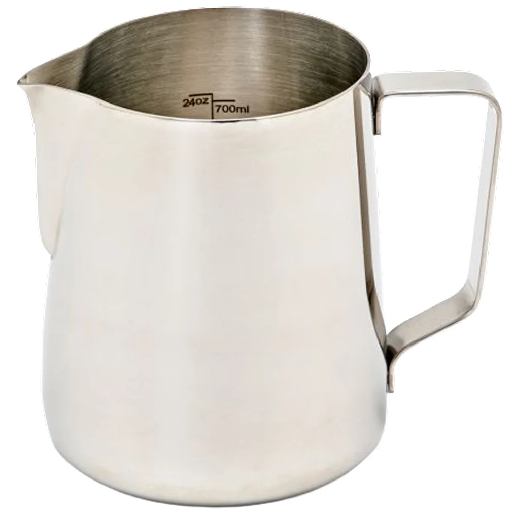 Rhino SS Professional Milk Pitcher - 12 Oz. Capacity-Phoenix Food Equipment