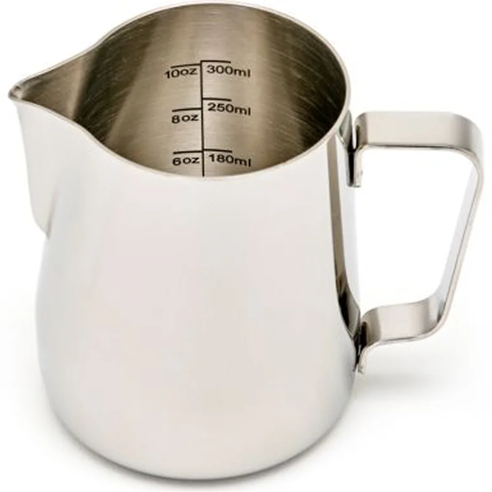 Rhino SS Professional Milk Pitcher - 12 Oz. Capacity-Phoenix Food Equipment