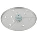 Robot Coupe grater disc for Essential food processors with larger grating holes, brushed stainless steel, angled