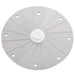 Robot Coupe grater disc for Essential food processors, extra fine radial grating rows with white hub, top view