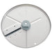 Robot Coupe julienne disc for Essential food processors, fine comb blade with slightly wider spacing, angled view