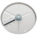Robot Coupe julienne disc for Essential food processors, medium-wide comb blade spacing, stainless steel, angled