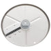 Robot Coupe julienne disc for Essential food processors, wide comb blade size for thicker strips, angled view