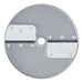 Robot Coupe julienne disc for Expert food processors with two wide spaced comb blades, aluminum disc, top view