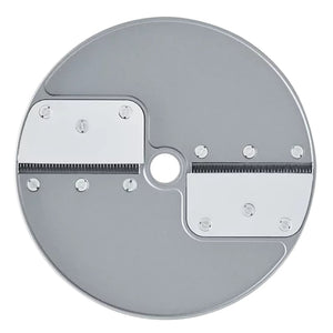 Robot Coupe julienne disc for Expert food processors, aluminum disc with two fine comb blades, top view