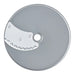 Robot Coupe ripple disc for Expert food processors, aluminum disc with a single wavy stainless steel blade, top view