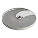 Robot Coupe slicing disc for Expert food processors, aluminum disc with a single stainless steel blade, angled view