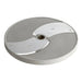 Robot Coupe slicing disc for Expert food processors, aluminum disc with two stainless steel blades, angled view