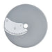 Robot Coupe 4 mm waffle cut disc for Expert food processors, grey disc with a curved scalloped cutting blade