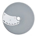 Robot Coupe 6 mm waffle cut disc for Expert food processors, grey disc with a deep scalloped wave blade