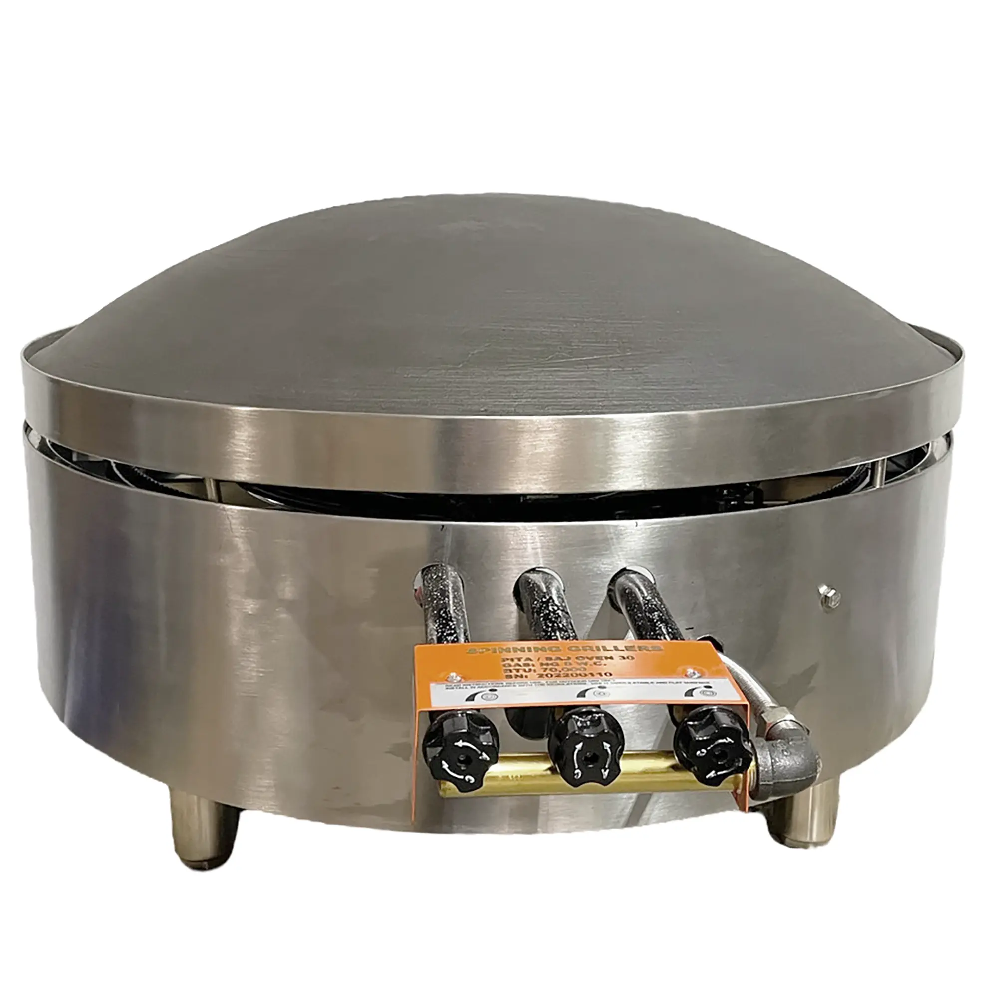 Spinning Grillers SG-SAJ80 Natural Gas/Propane Saj/Laffa/Taboon Commercial Bread Maker
