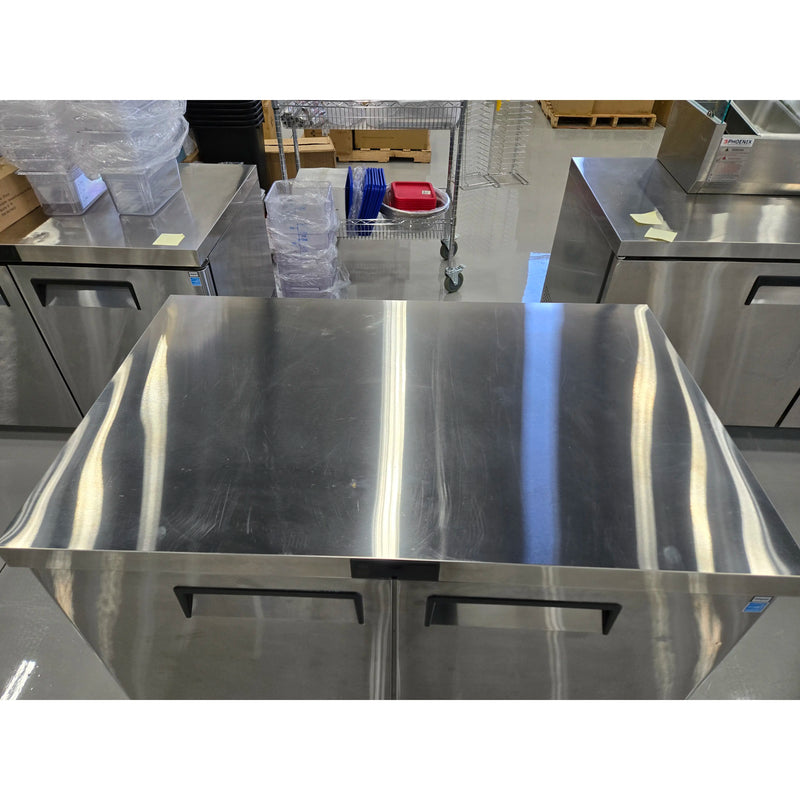 **SCRATCH & DENT** Atosa MGF8402GR Double Door 48" Refrigerated Work Table-Phoenix Food Equipment